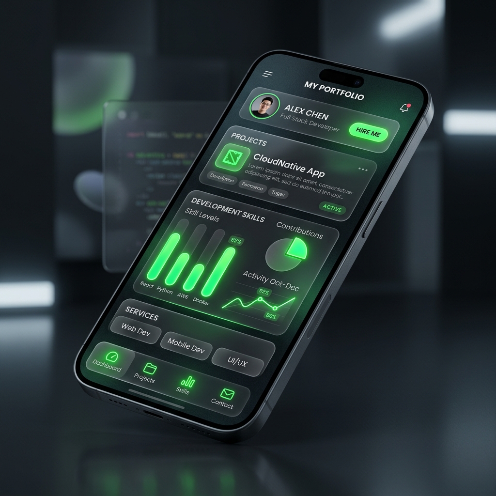 UI design showcase dashboard